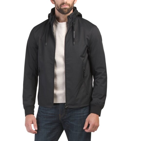 ARMANI EXCHANGE Black Logo Jacket - Picture 1 of 2